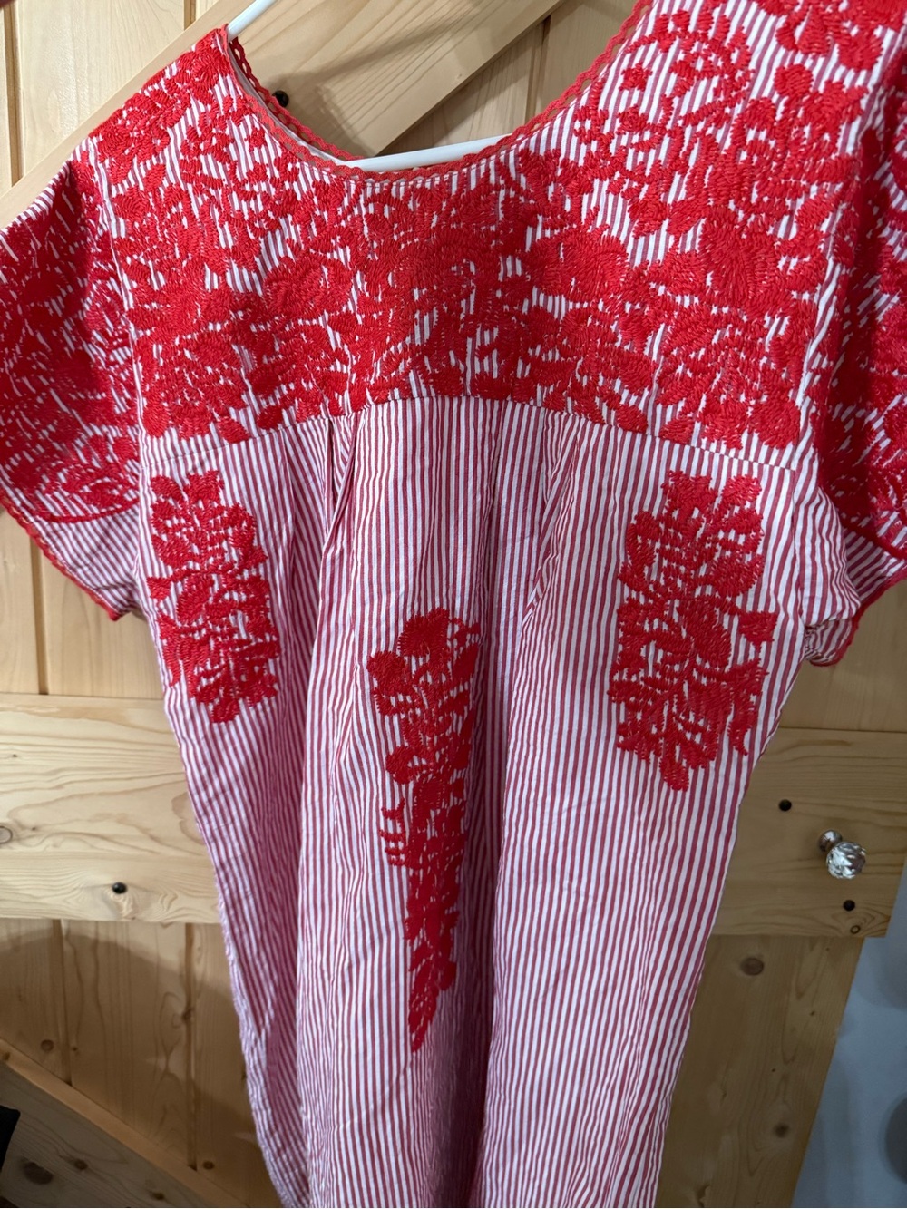 Buddy Love Red Embroidered Stripe Top - Picture 6 of 10